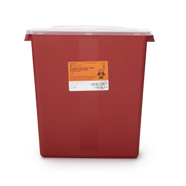 Mckesson Prevent Multi-purpose Sharps Container, 3 Gallon, 13-1/2x12-1/2x6 Inch, 12PK 101-8710 - main